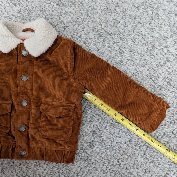 Joe Fresh Kid's (Size 2T) Brown Corduroy, Sherpa Lined, Bomber Jacket - Picture 12 of 14